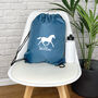 Kids Personalised Horse Drawstring Bag, thumbnail 4 of 6