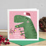 Tree Rex Christmas Card, thumbnail 4 of 9
