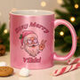Personalised Stay Merry Santa Pink Mug, thumbnail 1 of 4