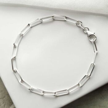 Sterling Silver Paperclip Bracelet, 4 of 5