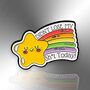 Didn't Lose My Sh*T Today Funny Rainbow Enamel Lapel Pin, thumbnail 3 of 8