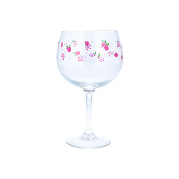 Pomegranate Fruit Printed Gin Bowl Balloon Glass, 2 of 5