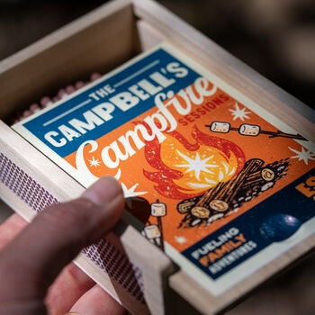 Personalised Wooden Family Camping Matches, 2 of 7