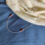 925 Silver Orange Beaded Summer Indie Thin Payal Anklet, thumbnail 5 of 6