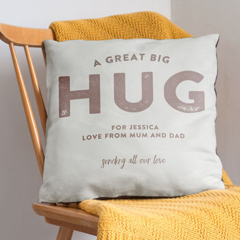 'A Great Big Hug' Personalised Cushion, 4 of 10