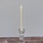 Clear Glass Candlestick, 15.5cm, thumbnail 3 of 3