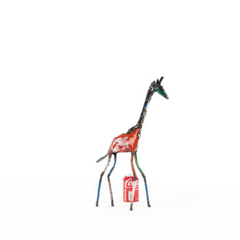 Colourful Giraffe Metal Sculpture, 10 of 12