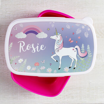 Personalised Unicorn Lunch Box For Kids, 3 of 3