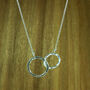 Sterling Silver Interlocking Necklace, thumbnail 4 of 5