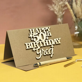 Personalised Milestone 50th Birthday Card Keepsake, 2 of 12