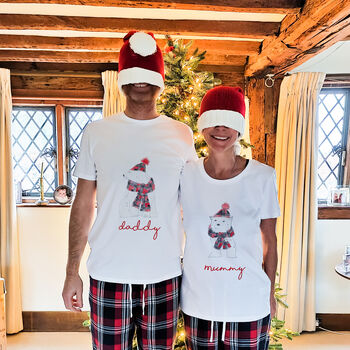 Personalised Bear Family Christmas Pyjamas, 5 of 9
