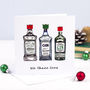 'We Three Gins' Gin Christmas Card, thumbnail 1 of 2