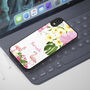 Flamingo And Flowers iPhone Case Personalised, thumbnail 2 of 2