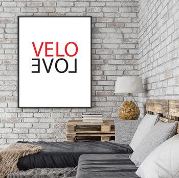 Personalised 'Velo' Bike Cycling Print No. Three, 2 of 2