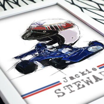 Jackie Stewart Graphic Designed F1 Poster, 2 of 4