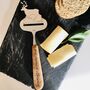 Stag Personalised Cheese Slicer With Juniper Handle, thumbnail 2 of 3
