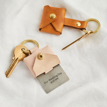 Personalised Pop Up Leather Photo Keyring, 6 of 9