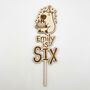 Personalised Capybara Birthday Wooden Cake Topper, thumbnail 5 of 5