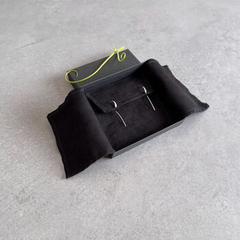 Flo Sculptural Drop Earrings – Modern Minimalist Sterling Silver, 5 of 10