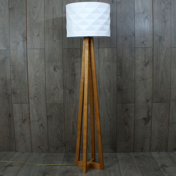 Avenir Lamp Stand Solid Oak, 2 of 11