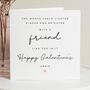 Galentines Valentines Day Card For Best Friend, thumbnail 1 of 7