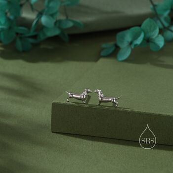 Sausage Dog Stud Earrings, 5 of 12