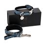 Salcombe Blue Nautical Collar And Lead Set, thumbnail 2 of 7