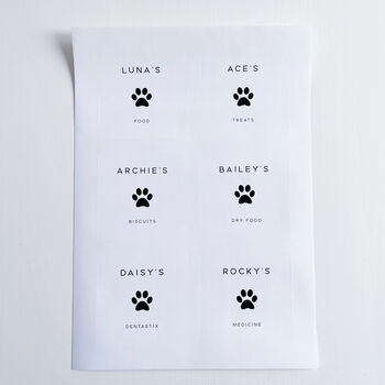 Custom Pet Paw Waterproof Labels, 3 of 10