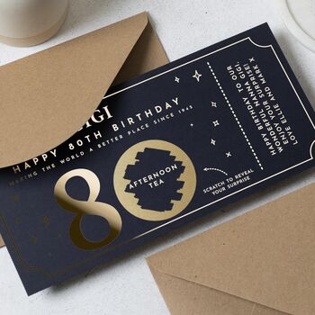 80th Birthday Afternoon Tea Gift Voucher, 2 of 9