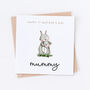 Personalised 1st Mother's Day Bunny Card, thumbnail 2 of 2
