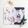 Navy And Blush Abstract Pattern Placemat, thumbnail 1 of 2