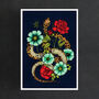 Floral Snake Giclée Art Print, thumbnail 3 of 5