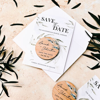 Save The Date Wedding Magnet Cards, 7 of 10