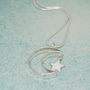 Personalised Secret Message Silver Moon Necklace, thumbnail 5 of 7