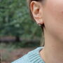 Huggie Hoop Earrings Sterling Silver Everyday Jewellery, thumbnail 3 of 5