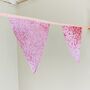 Pink Glitter Party Bunting, thumbnail 7 of 7