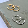 Modern Twisted Hoops, thumbnail 1 of 6