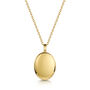 Little Oval Locket With Clear Crystal 18 K Gold Plate, thumbnail 8 of 8