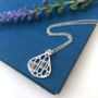 Geometric Honeycomb Drop With Initial Star Necklace, thumbnail 4 of 9