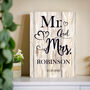 Personalised Mr And Mrs Metal Sign, thumbnail 1 of 5