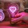 Cordless Edison Heart Lightbulb, thumbnail 1 of 7