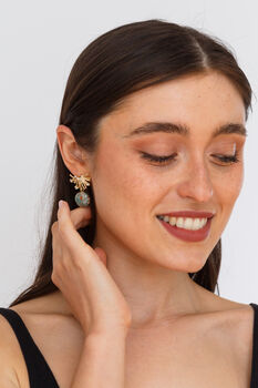 Elegant Semi Precious Stone Drop Earrings, 5 of 9