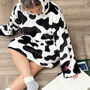 Personalised Cow Print Blanket Hoodie, thumbnail 1 of 2