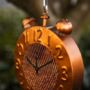 Novelty Hanging Bird Feeder Bronze Alarm Clock Decor, thumbnail 4 of 8