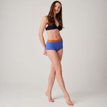 Women's Three Pack 'Citron Blue' Hipster Briefs, 8 of 12