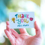 Thank You Teacher Personalised Metal Wallet Card, thumbnail 1 of 3