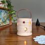Ceramic Tealight Holder With Threaded Colourful Daisies, thumbnail 3 of 6
