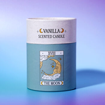 The Moon Vanilla Scented Tarot Card Candle, 2 of 4