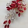 Red Crystal Hair Comb, thumbnail 4 of 6