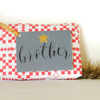 Mini Gold Foiled Brother Card, 4 of 5